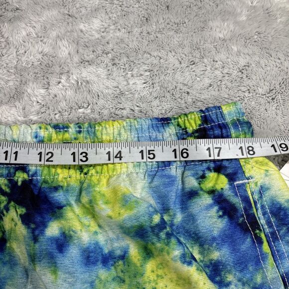 Trunks Surf & Swim Tie Dye Swim Trunk 17" Mens Size XL Blue Yellow NWT - Picture 8 of 8